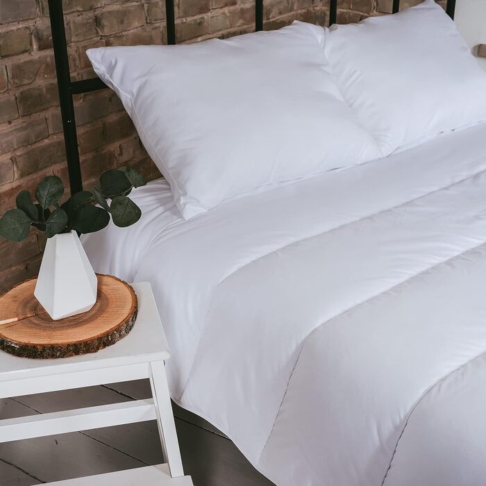 FAM Home Duvet Cover 220x240 Soft Microfiber Washable for Summer | Comforter Allergy-Friendly for Allergy Sufferers | Quilted Comforter 240x220 cm Summer Blanket