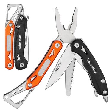 Мультитул ValueMax 9-в-1: мультиінструмент з плоскогубцями та ножем для кемпінгу та ремонту