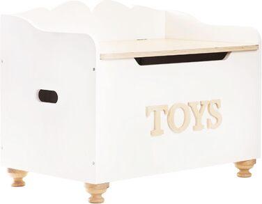 Le Toy Van Велика дерев'яна іграшкова скриня для дітей, 68x43x53 см, безпечні петлі, до 50 кг, навчальна, стиль Монтессорі, від 3 років