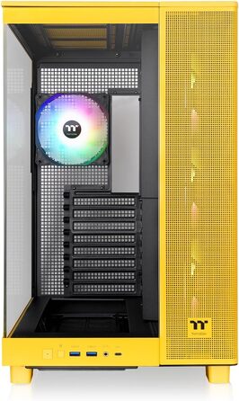Корпус для ПК Thermaltake View 380 XL TG ARGB Bumblebee, Mid Tower, загартоване скло 4 мм, підтримка E-ATX та XL-плат, USB-C, підтримка радіатора 360 мм, High-Airflow