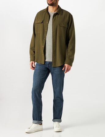 Джинси чоловічі Wrangler Straight Regular Fit, сині з чорним, W30-W44, 34W/32L Authentic Blue