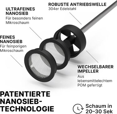 Мікропінний Молочний Пінник Subminimal NanoFoamer V2 | Для Капучино, Латте та Гарячого Шоколаду | Бездротовий