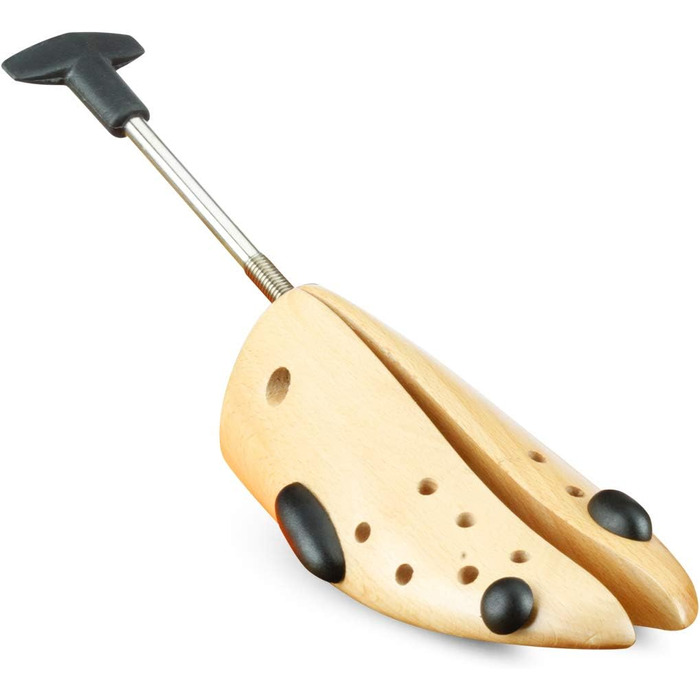 Langer & Messmer Shoe Stretcher for Men against tight shoes or boots - made from solid beechwood and metal mechanics - Stretches in width and length incl. leather stretching spray 50ml (EU M 41/43 - UK 7.5/9, Width)