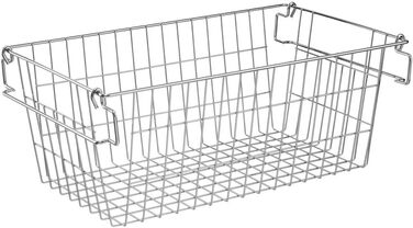 SANNO Freezer Storage Baskets, Stackable, for Pantry, Storage and Organization, Stackable, Potato and Onion Storage Containers, Metal Storage Baskets, 4 Pack