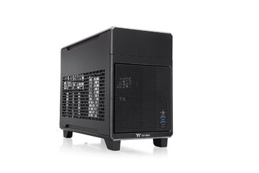 Корпус Thermaltake TR100 Black Mini-ITX SFF: 18.4L, Dual-Chamber, PCIe 4.0, підтримка AIO 280mm, тиха система охолодження