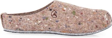 Чоловічі фетрові тапочки ESTRO з фетровою підошвою - теплі зимові тапочки для дому, чоловічі, бежеві (40 EU, широкі)