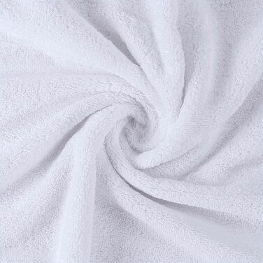 Набір банних рушників Utopia Towels з 100% бавовни, 69 x 137 см, гігроскопічні м'які рушники для душу з петлею для підвішування, білий, 4 шт.