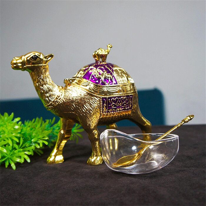 Sugar Bowls, Schmuck, Schmuckkasten, Metal Camels, Figurines, Decoration, Sugar Glass, For Kitchen Countertops, Cafe, Cafe