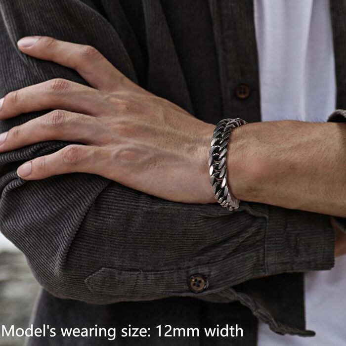 Чоловічий браслет з нержавіючої сталі 