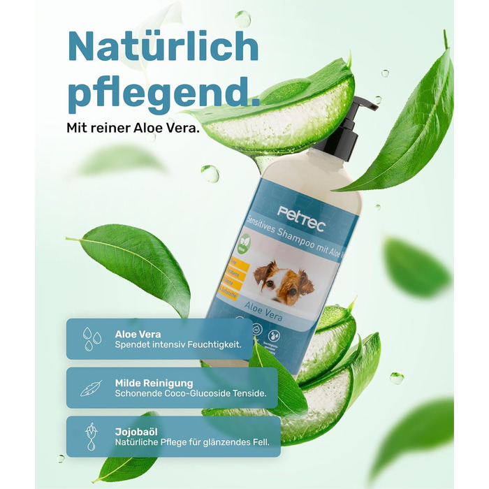 Підвищена годівниця для собак PetTec® великих порід [2 x 2,5 л, чорний] - годівниця для собак, регульована за висотою, миска для собак, годівничий бар, миски для собак (Алое Вера)