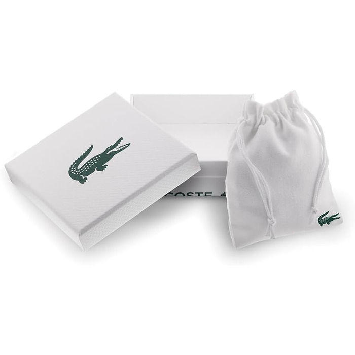 Браслет Lacoste MetroPole з застібкою-кнебелем. Зелений, з візерунком petit piqué. Для чоловіків та жінок