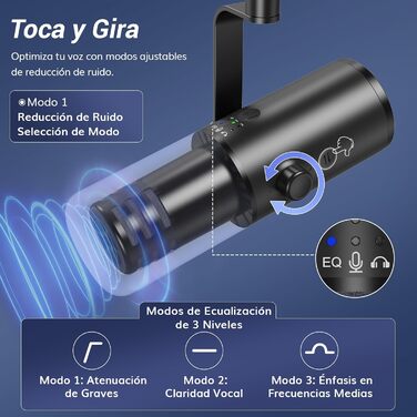 Професійний USB/XLR мікрофон TONOR TD510 AIR+H з кріпленням 