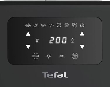 Аерофритюрниця Tefal Easy Fry Oven & Grill 9-в-1, 11 л, 6 порцій, 7 аксесуарів, 8 програм, онлайн-рецепти, без масла, швидка, енергоощадна, чорна
