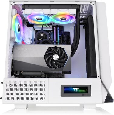 Корпус для ПК Thermaltake Ceres 300 TG ARGB Snow, Mid-Tower, ATX/E-ATX, 3x140мм вентилятори, загартоване скло, підтримка радіатора 360мм, білий