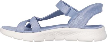 Сандалі жіночі Skechers Go Walk Flex Illuminate Hands Free Slip-ins – зручні босоніжки для прогулянок, колір темно-зелений (40 EU)