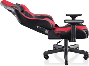 Ігровий крісло VALK Gaia з підлокітниками 4D, газовою амортизатором класу 4, регульованою спинкою 160º та штучною шкірою (Червоний)