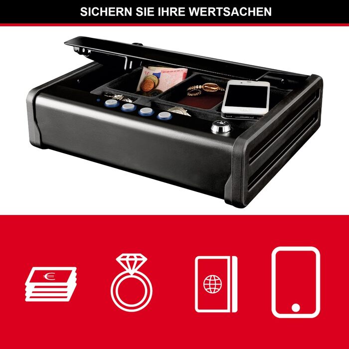 MASTER LOCK Portable Safe with Combination Lock and Cable - P008EML - Ideal for Electronics, Documents, Cash & More