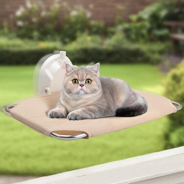 Крісло-гамак для кота ITSOGOO на вікно, кріпиться на присосках, 46x30 см, до 25 кг