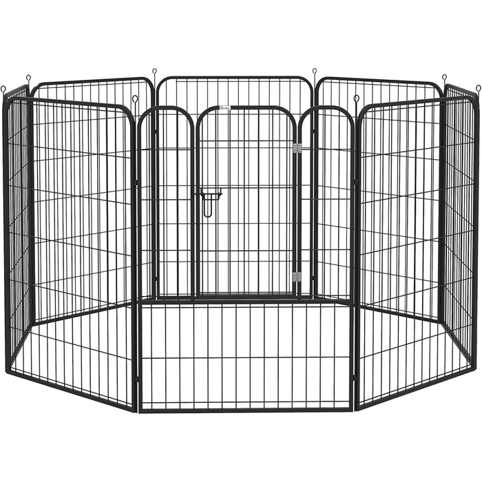 Клітка-манеж для цуценят PawHut 8-секційний, 80x100 см, для собак, котів, цуценят, для дому та вулиці