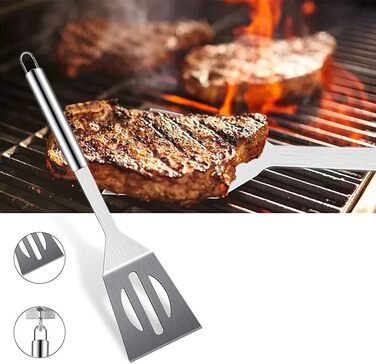 Набір гриль-інструментів 5 шт. з нержавіючої сталі, професійний, для кемпінгу та барбекю