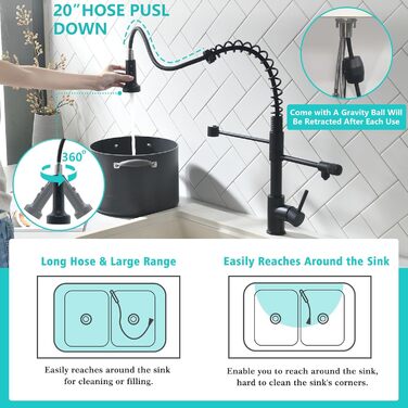 Інфрачервоний сенсорний кран для кухні з висувною лійкою, кухонна арматура 360° поворотна, змішувач для кухні, одноручний змішувач, арматура з спіральною пружиною, кран для мийки, щіткове золото, інфрачервоний сенсор, щіткове золото