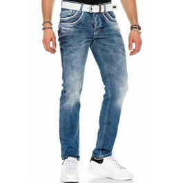 Чоловічі джинси Cipo & Baxx: сучасний денім, блакитний колір, розмір 29W/30L