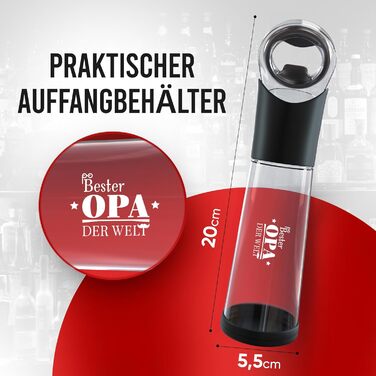 Відкривач вин Wortek: професійний відкривач вин та винних пробок, ідеальний подарунок для любителів вина (для найкращого дідуся)