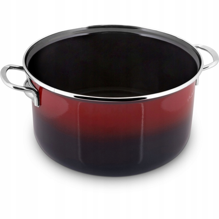 Емальована каструля Lamart LT1184 з кришкою, 24 см, 5,5 л