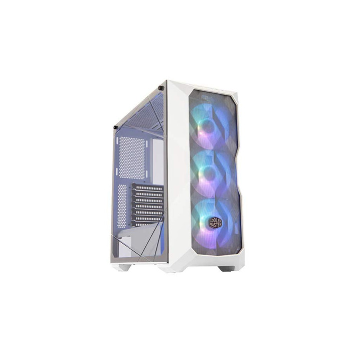 Корпус для ПК Cooler Master MasterBox TD500 Mesh ARGB, 3 вентилятори 120 мм, загартоване скло, білий