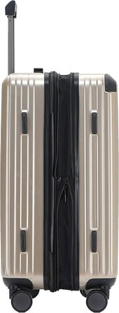 Чемодан на 4 колесах з TSA-замком та телескопічною ручкою, жорсткий корпус (Champagne, Mittler)