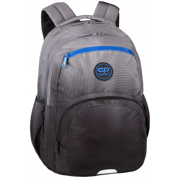 Багатовідсіковий шкільний рюкзак CoolPack, відтінки сірого та срібла, 23 л