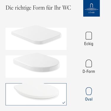 Універсальне сидіння для унітазу Villeroy & Boch овальної форми, біле глянцеве, з мікроліфтом (м'яке закриття), знімне та ударостійке, оригінальна запчастина