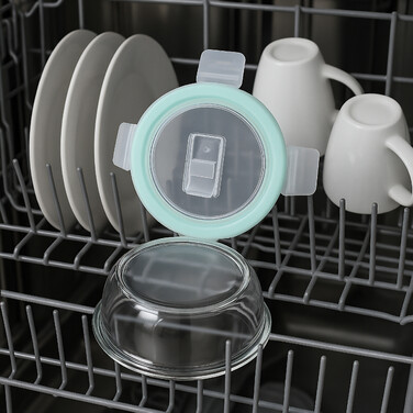 Relaxdays Glass Containers with Lids Set
