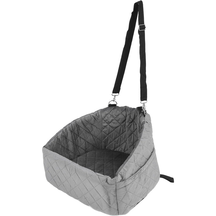 Автокрісло для собак Ejoyous - сіре, для малих та середніх порід, до 15.9 кг, з memory foam