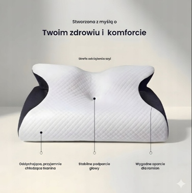 Ортопедична подушка Senaria Ortosen з ефектом пам'яті (Memory Foam) від болю в шиї