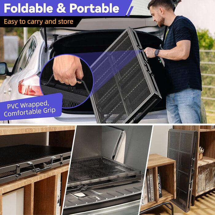 Рампа для собак у машину, 190 x 50 см - широка сходинка для собак середніх та великих порід, до 180 кг, антиковзка, для авто, позашляховиків, ліфтів