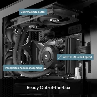 Система водяного охолодження ARCTIC Liquid Freezer III 280 для ПК - 2x140mm вентилятори, радіатор 38mm, PWM-насос, підтримка AMD AM5/AM4, Intel LGA1851/1700