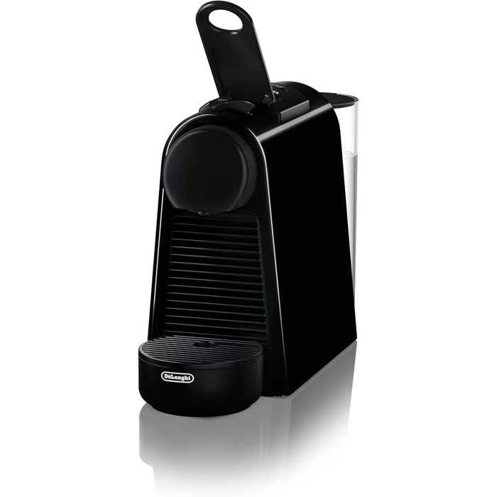 Кавова машина капсульна Nespresso De'Longhi EN 85.B Essenza Mini, 19 бар, 1370 Вт, 0.6 л, компактна, чорна, без спінювача молока, Welcome Set з капсулами різних смаків