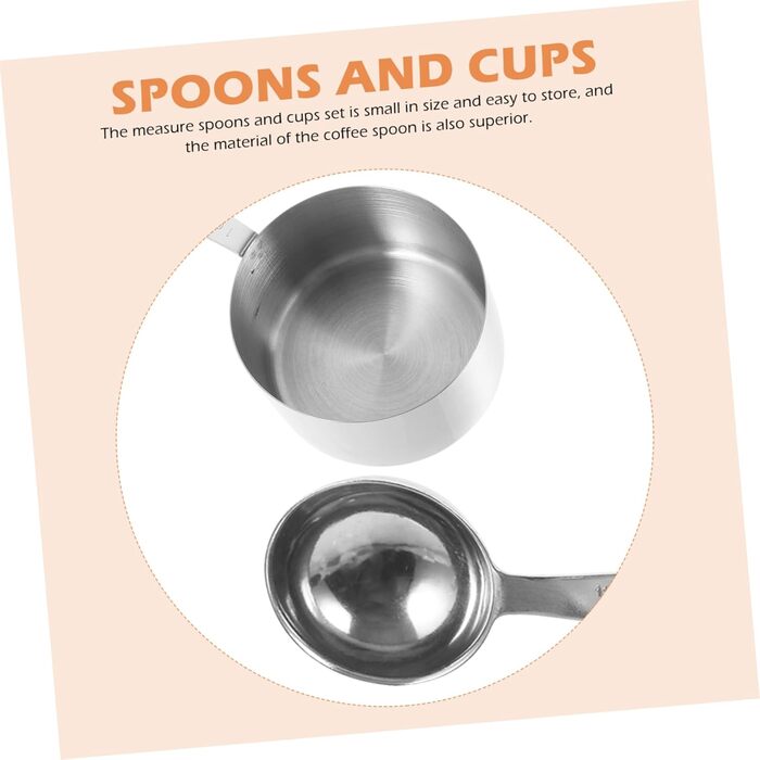 4-Piece Stainless Steel Measuring Spoon Set, Laboratory Measuring Cups, Measuring Gadgets, Teaspoons, Beakers, Measuring Cups, Measuring Cups, Coffee Cups with Lids, Dinnerware, Utensils, Baking Accessories, Silica Gel, Cabilock
