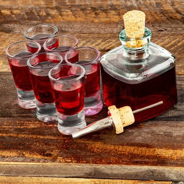 BigDean 48er Shot Glass Set - 2cl - robust + high-quality shot glasses made of glass - dishwasher-safe, food-grade - stable and prevents tipping