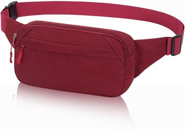 Сумка на пояс для чоловіків та жінок. Спортивна фанна-пак для подорожей, прогулянок з собакою та активного відпочинку (червона)