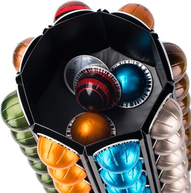 Тримач для капсул кави Bagoo Karussell для Nespresso Vertuo Line з центральним сховищем для додаткових капсул Nespresso Vertuo (40+)