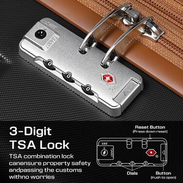 Набір валіз Joyway 5шт з ABS пластику, розширюваний, з TSA-замком. Чорний колір. Включає: валізу-троль, сумку-рюкзак та косметичку.