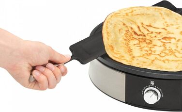Електрична млинниця WMF Lono 1600 Вт, 33 см, антипригарна поверхня, з лопаткою і розподільником тіста, набір для приготування млинців та крепів