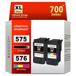 Картриджі для принтера ANKINK сумісні з Canon 575, 576 XL (набір чорнильних картриджів, заміна)