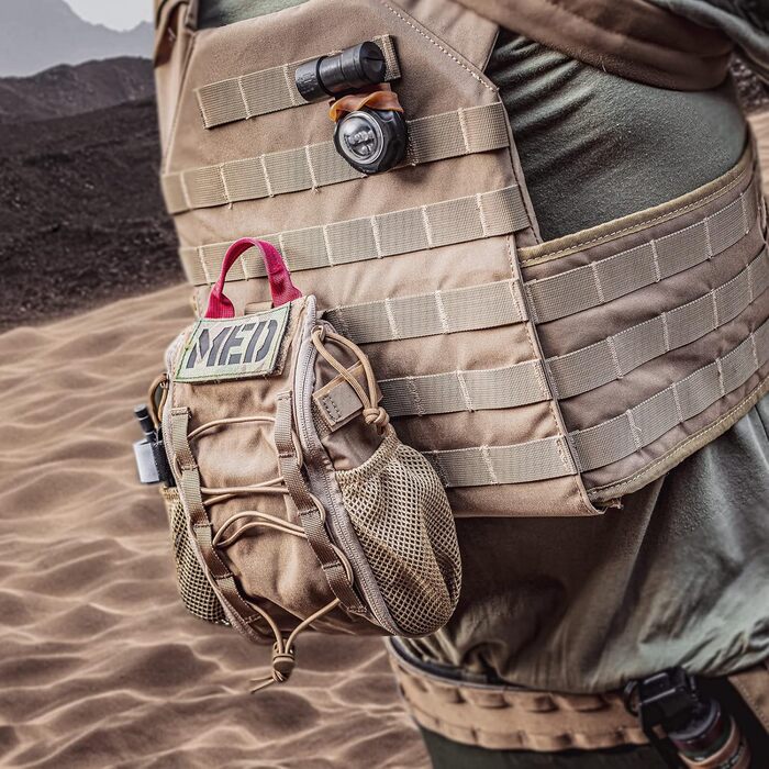 Тактична аптечка OneTigris EDC MOLLE, універсальна військова сумка IFAK для кемпінгу, туризму, велоспорту, альпінізму та полювання на відкритому повітрі