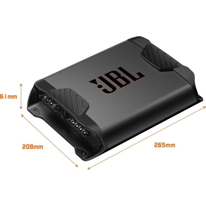JBL Concert A652 2-канальний автомобільний підсилювач класу AB, 2×65 Вт RMS, 500 Вт пікова потужність, для 2 динаміків або сабвуфера 170 Вт RMS