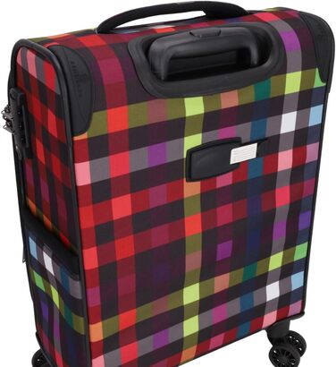 Чемодан-валіза Kenorada SoftLITE 4w, 55 см, ручна поклажа, багатобарвний, з TSA замком