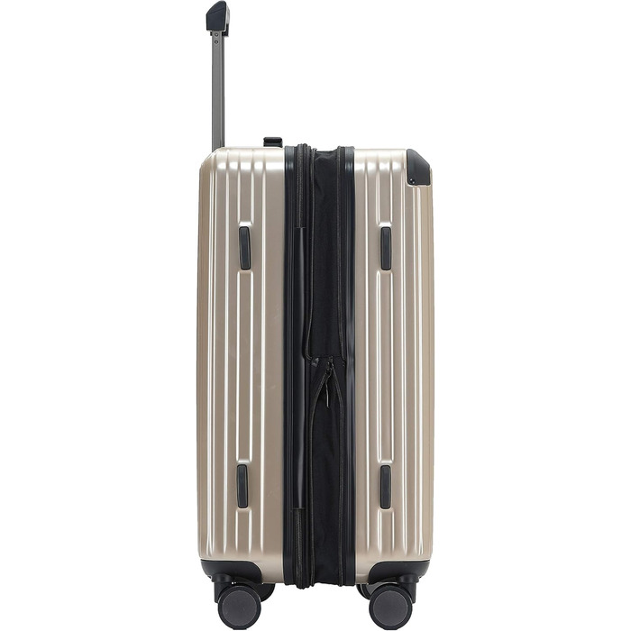 Чемодан на 4 колесах з TSA-замком та телескопічною ручкою, жорсткий корпус (Champagne, Mittler)