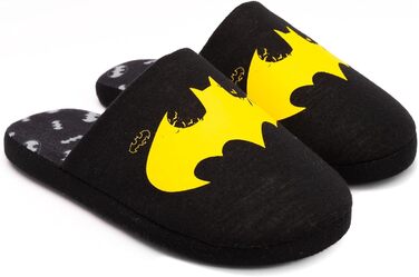 Тапочки DC Comics Batman для чоловіків, Dark Knight, логотип, чорні, 43/44 EU